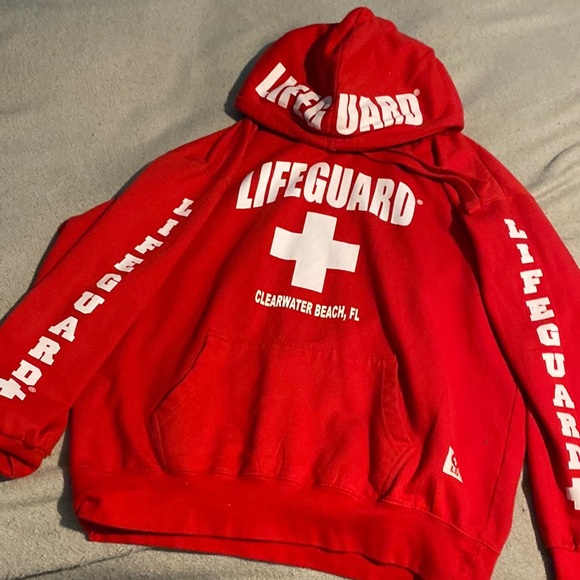 Other - Red lifeguard hoodie